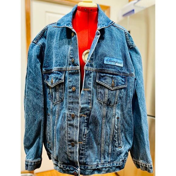 Vintage Disneyland Resort heavy blue denim Jacket - size 2XL - Picture 1 of 7
